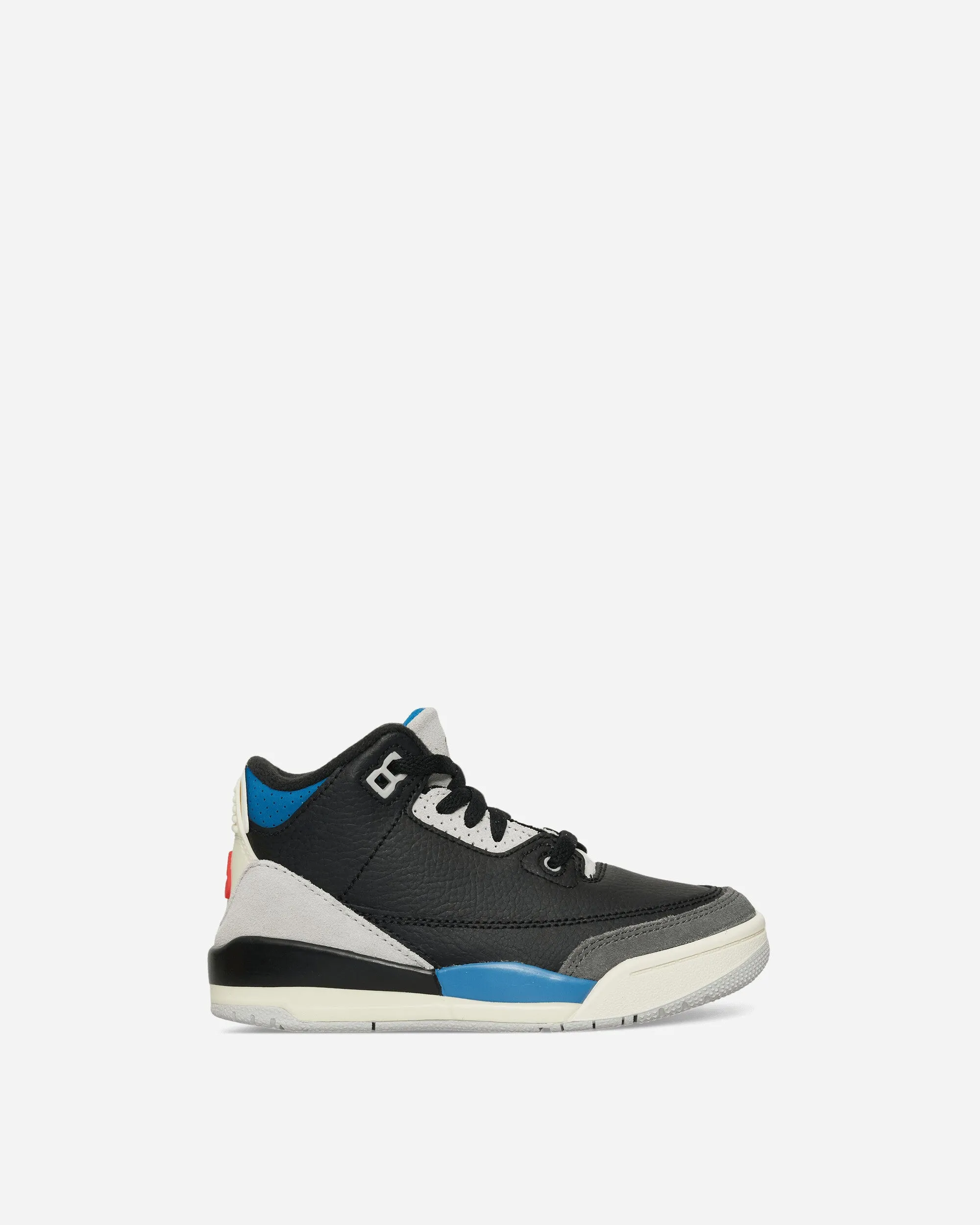 Air Jordan 3 Retro OG 'Rare Air' (PS) Sneakers Black / Chile Red / Military Blue