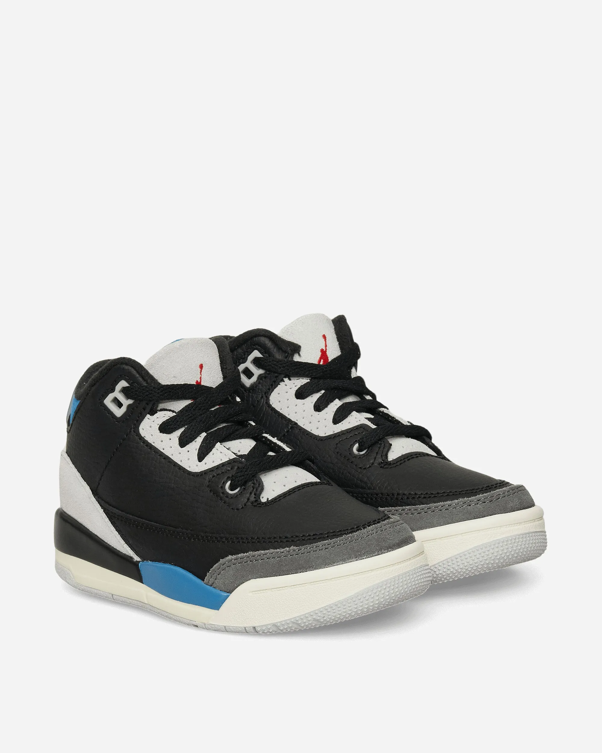 Air Jordan 3 Retro OG 'Rare Air' (PS) Sneakers Black / Chile Red / Military Blue