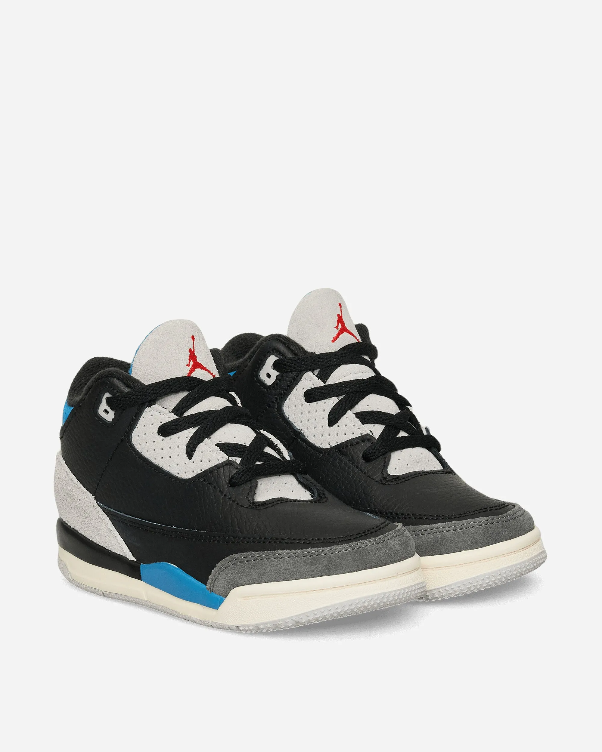 Air Jordan 3 Retro OG 'Rare Air' (TD) Sneakers Black / Chile Red / Military Blue