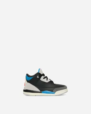 Air Jordan 3 Retro OG 'Rare Air' (TD) Sneakers Black / Chile Red / Military Blue