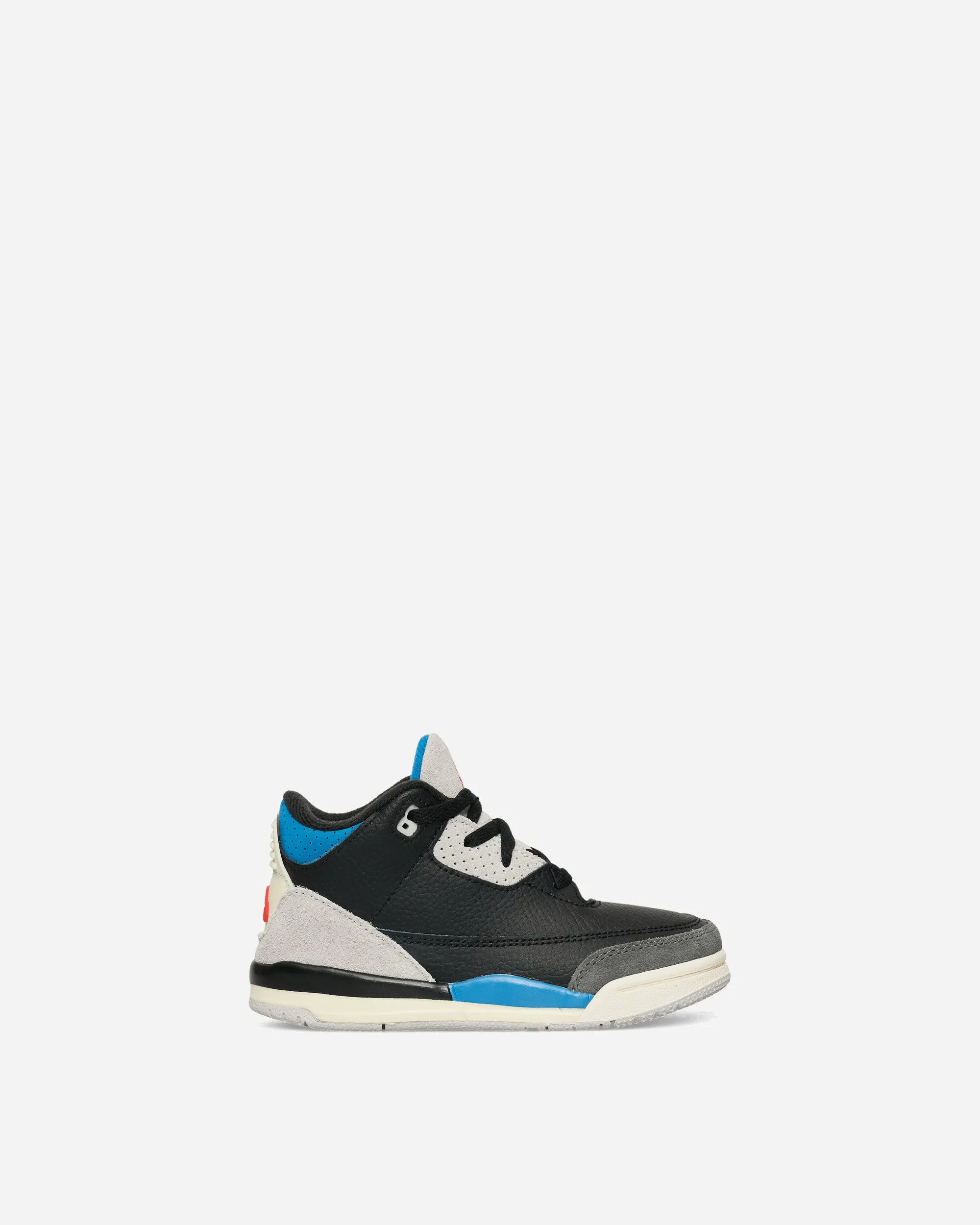 Air Jordan 3 Retro OG 'Rare Air' (TD) Sneakers Black / Chile Red / Military Blue