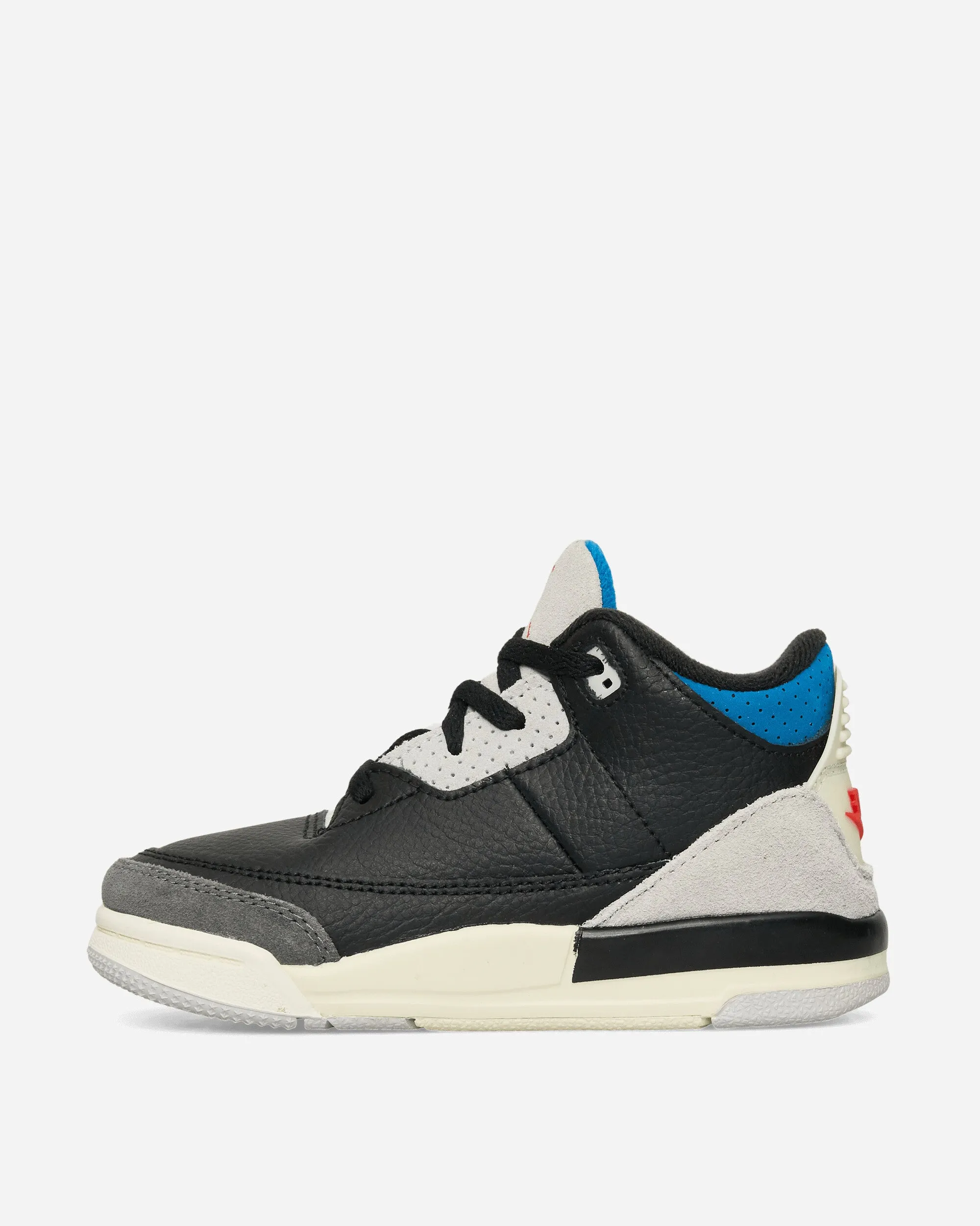 Air Jordan 3 Retro OG 'Rare Air' (TD) Sneakers Black / Chile Red / Military Blue