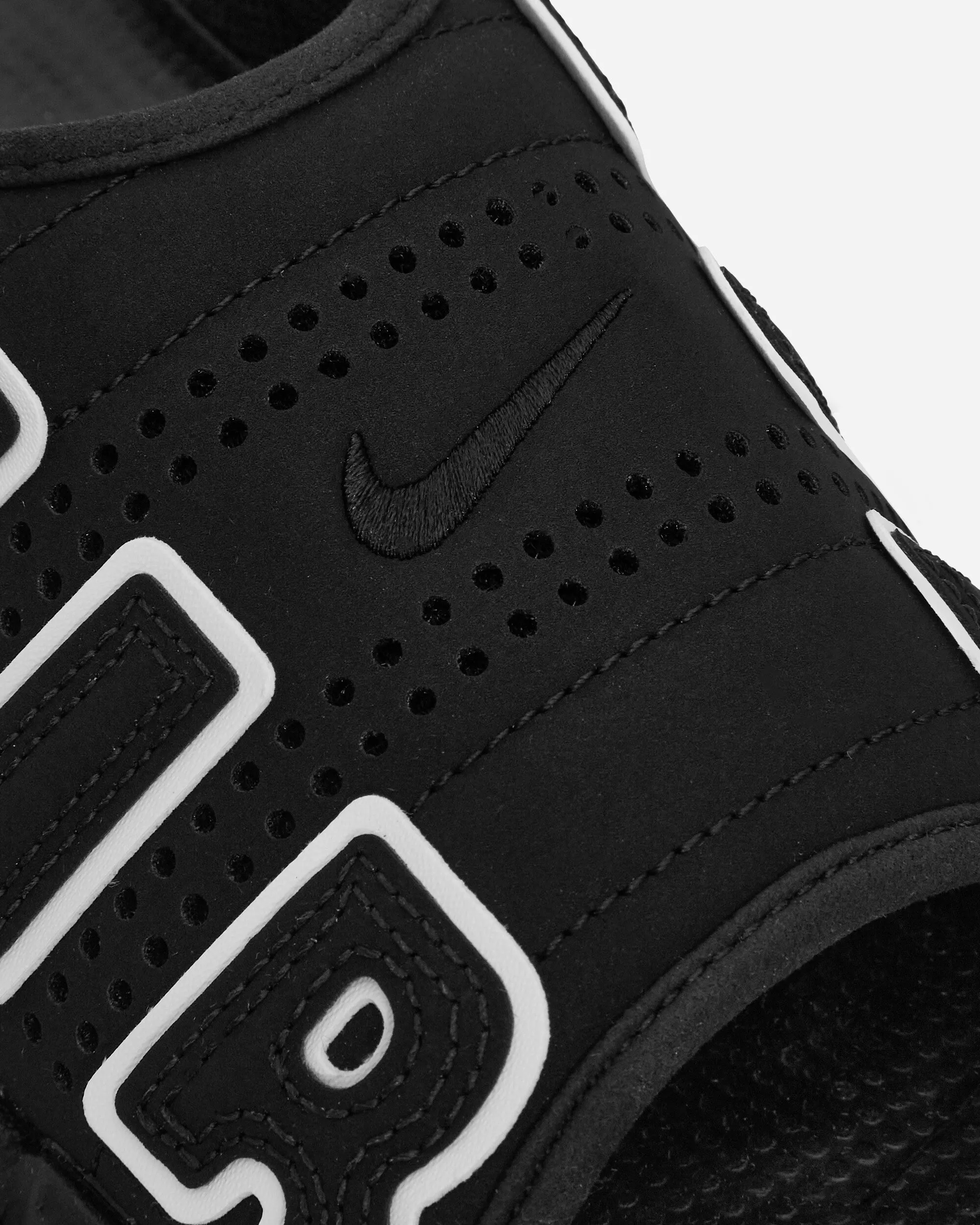 Air More Uptempo Slides Black