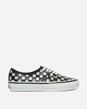 Authentic 44 Leather Check Vibram Sneakers Black / White
