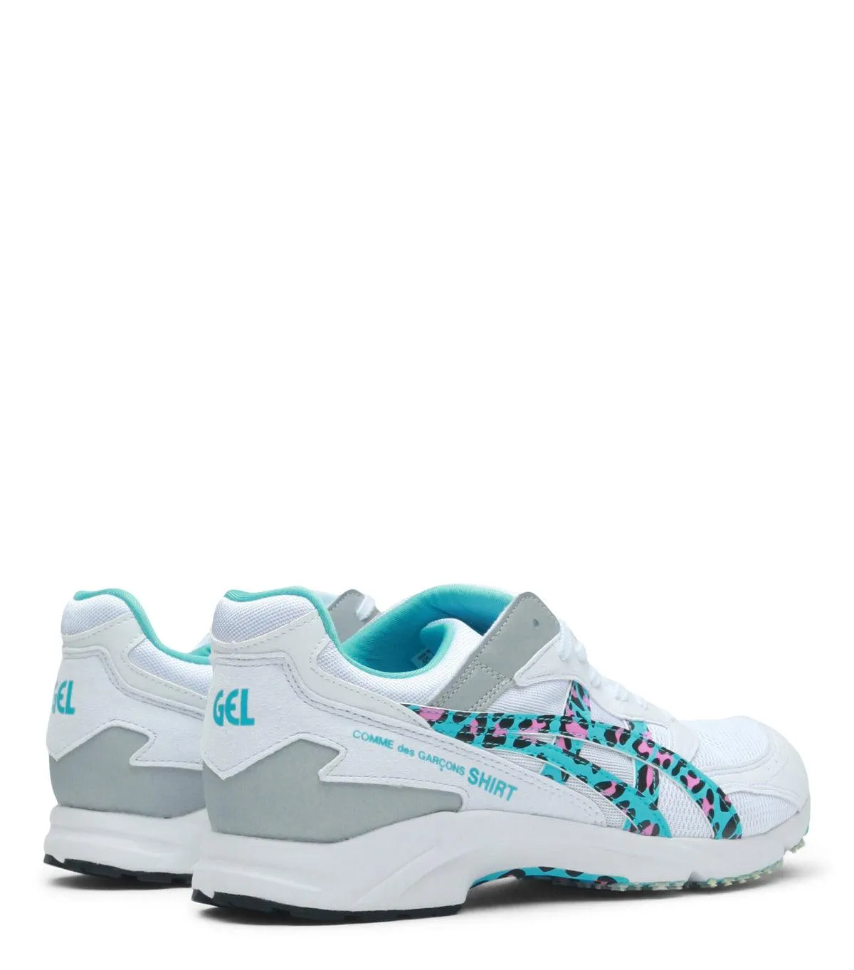 CdG SHIRT x Asics Tarther Leopard Blue