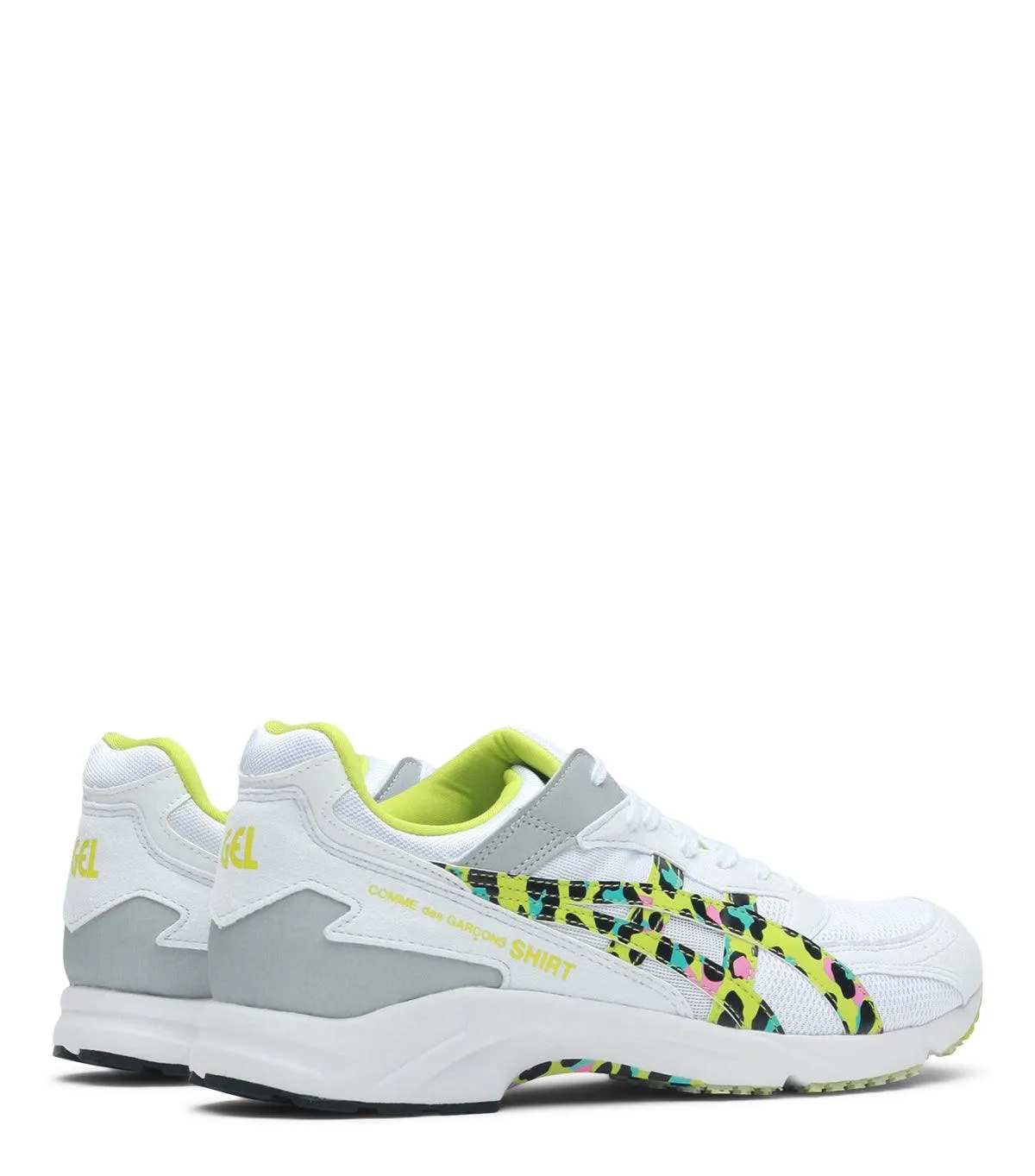CdG SHIRT x Asics Tarther Leopard Lime