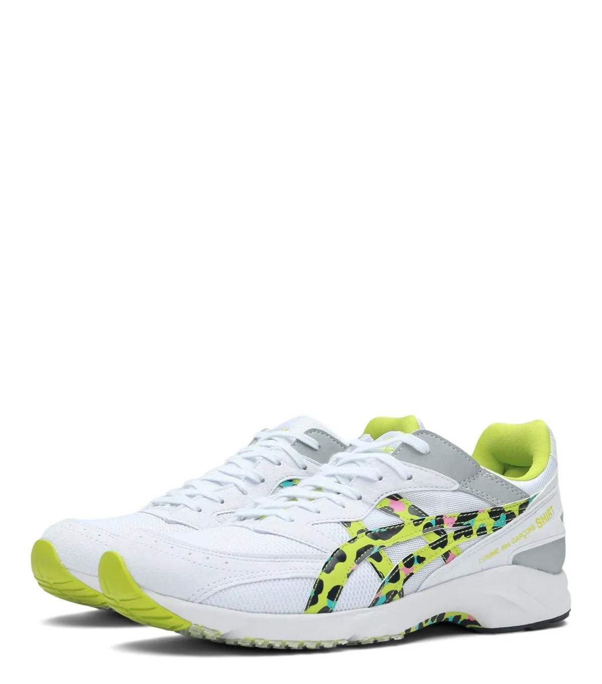CdG SHIRT x Asics Tarther Leopard Lime