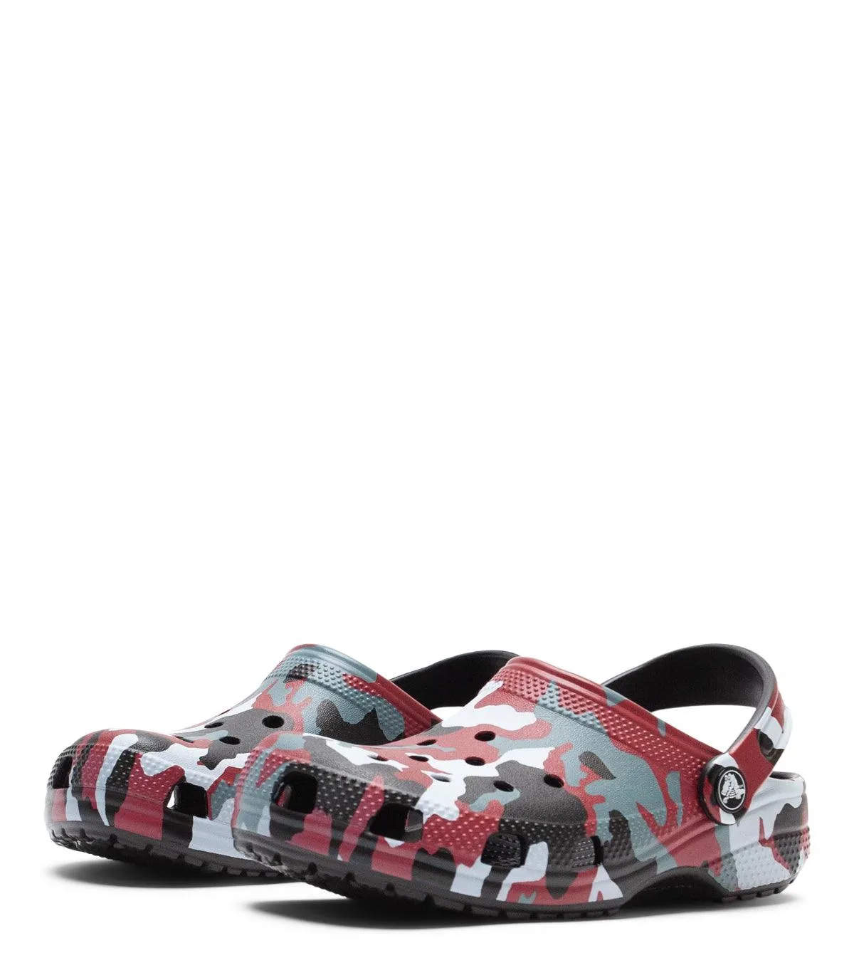 Crocs Classic Camo Clog Kid's Black Red