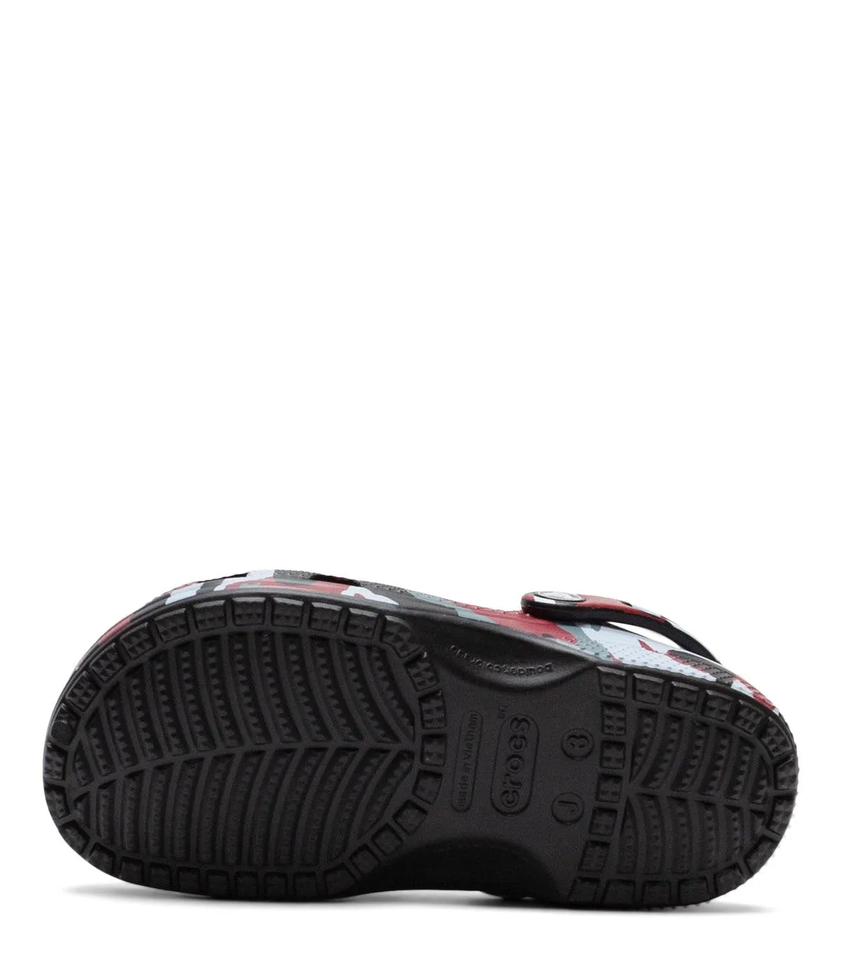 Crocs Classic Camo Clog Kid's Black Red