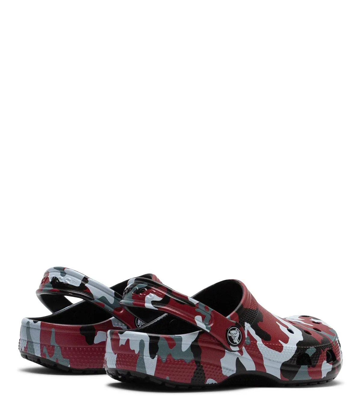 Crocs Classic Camo Clog Kid's Black Red