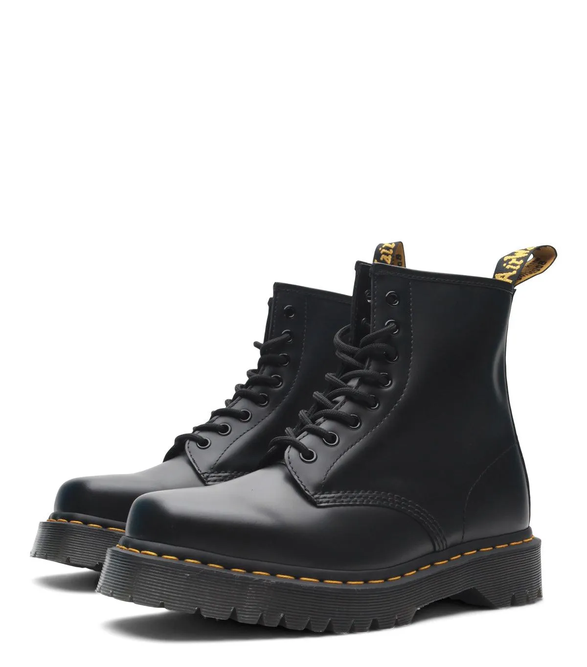 Dr. Martens 1460 Bex Squared Toe Leather Lace Up Smooth Boots Black