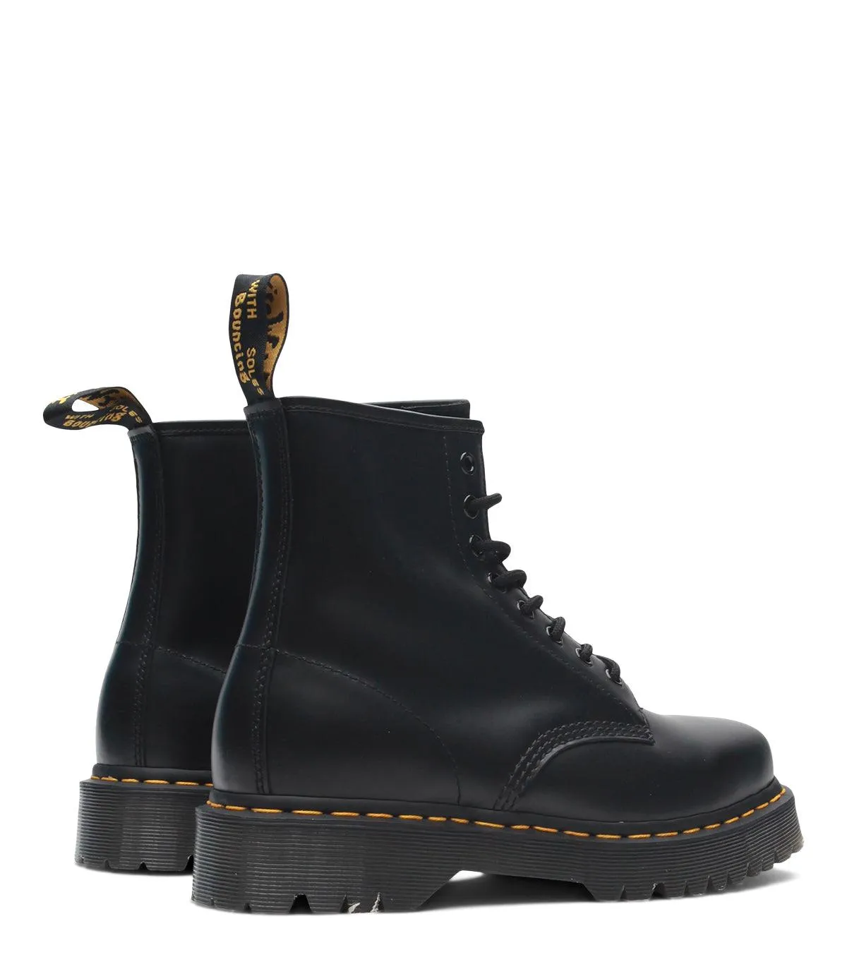Dr. Martens 1460 Bex Squared Toe Leather Lace Up Smooth Boots Black