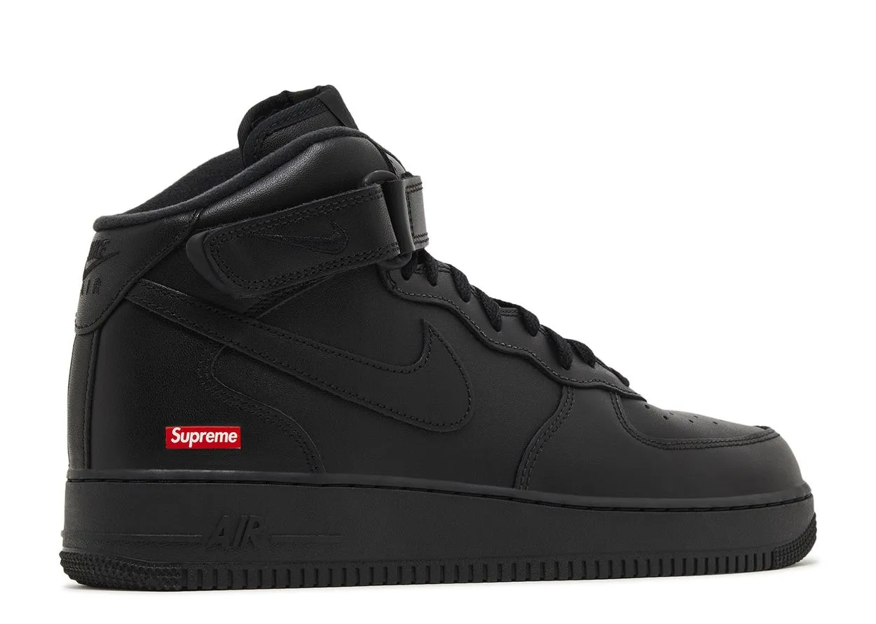 Nike Air Force 1 Mid x Supreme 'Box Logo' Black