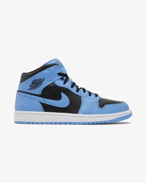 NIKE AIR JORDAN1 MID UNIVERSITY BLUE BLACK