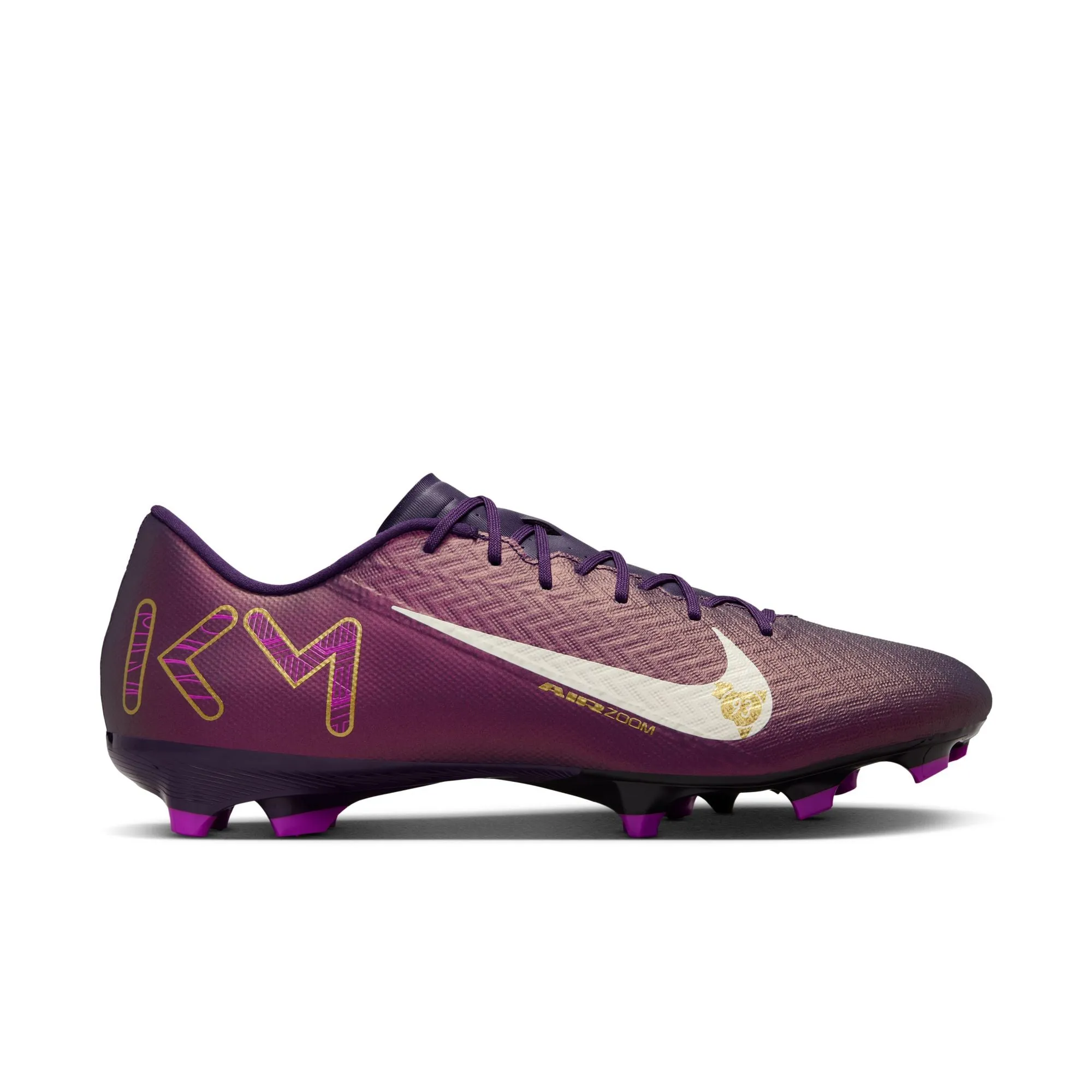 Nike Air Zoom Mercurial Vapor 10 Academy KM Firm Ground FG/MG Soccer Cleat - Grand Purple/Pale Ivory