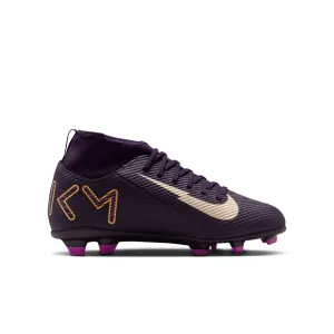 Nike Junior Zoom Superfly 10 Club KM FG Firm Ground Shoes - Grand Purple /Pale Ivory