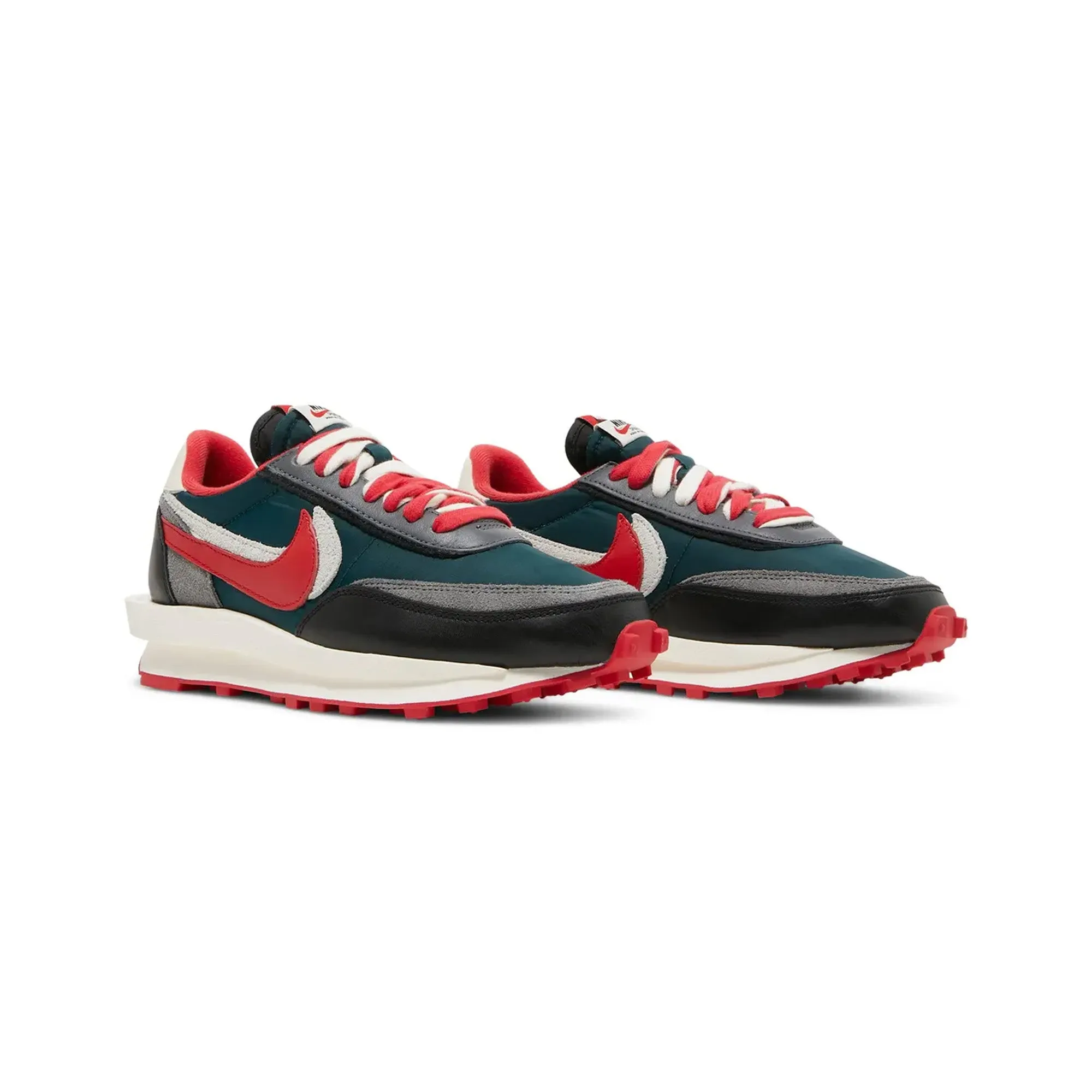 Nike LDWaffle x Sacai x Undercover 'Midnight Spruce University Red'