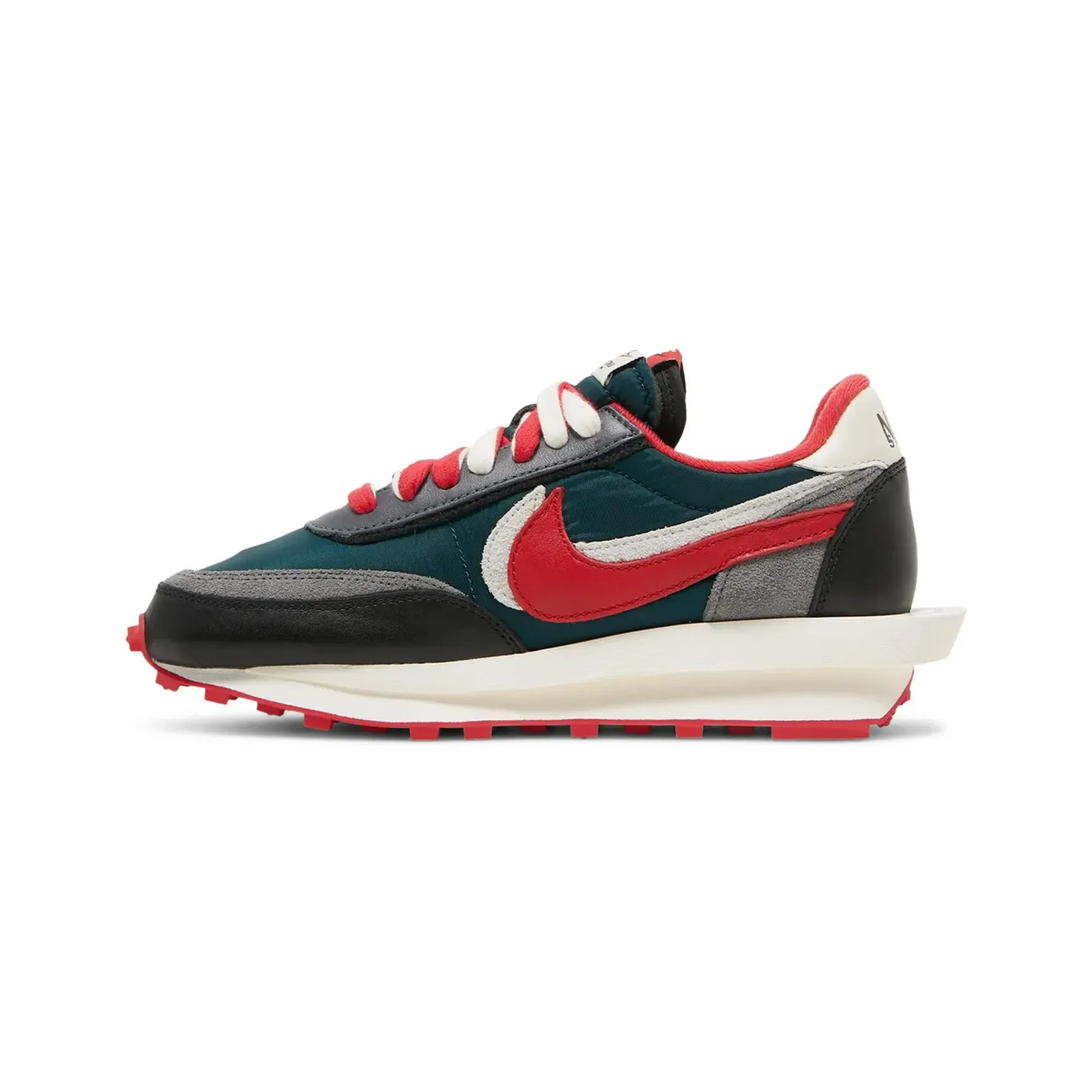 Nike LDWaffle x Sacai x Undercover 'Midnight Spruce University Red'