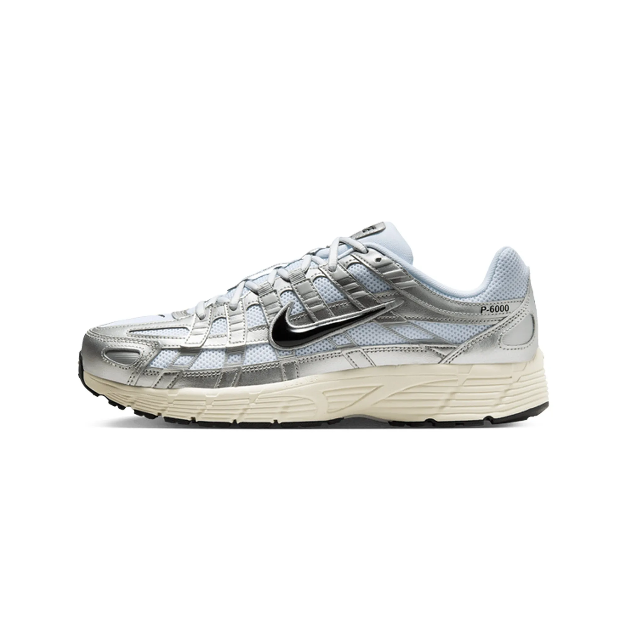 Nike P-6000 'White Metallic Silver Flat Silver Black' (2025)