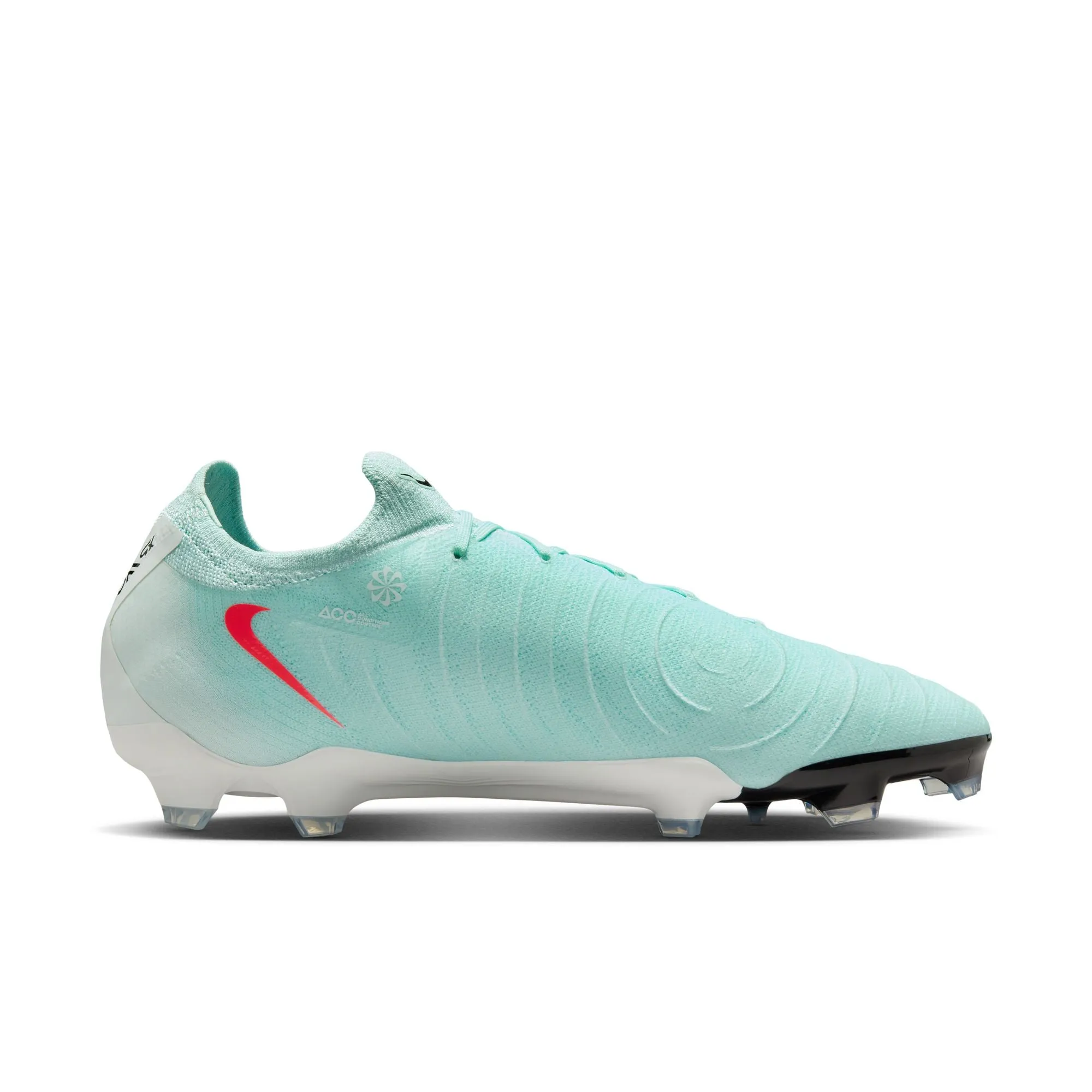 Nike Phantom GX II Pro FG Firm Ground Soccer Shoes - Mint/Atomic Red-Off Noir