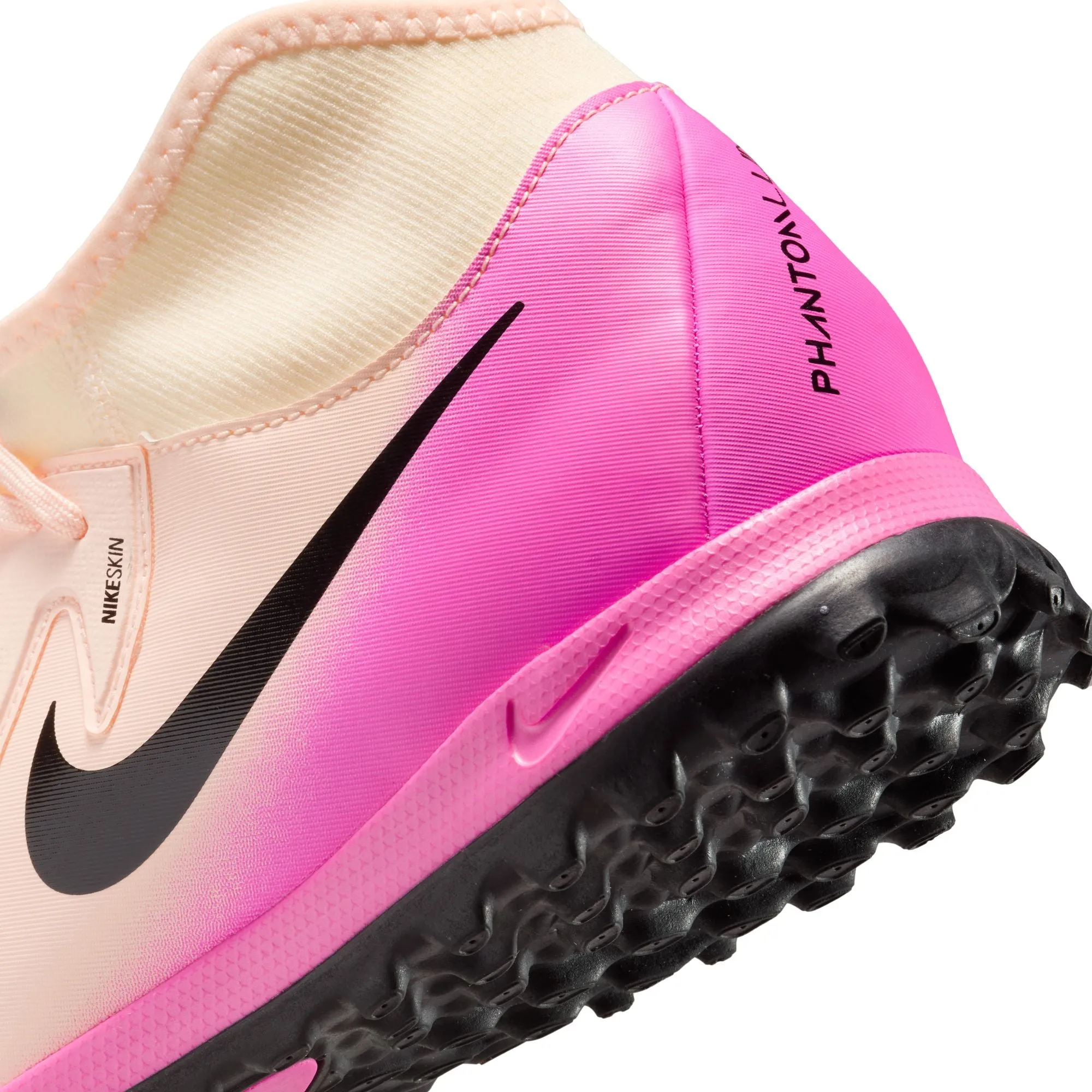Nike Phantom Luna II Academy TF Turf Soccer Shoes - Crimson Tint/Black-Pink Blast
