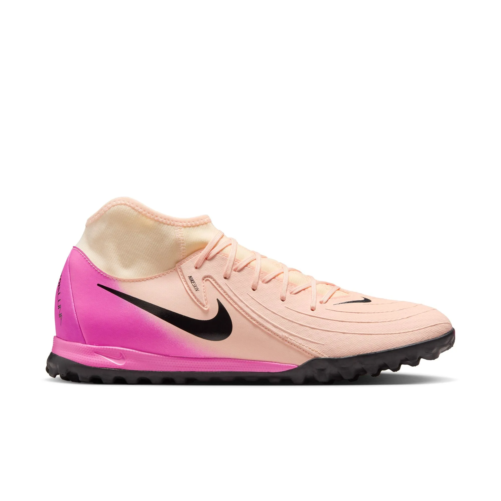 Nike Phantom Luna II Academy TF Turf Soccer Shoes - Crimson Tint/Black-Pink Blast
