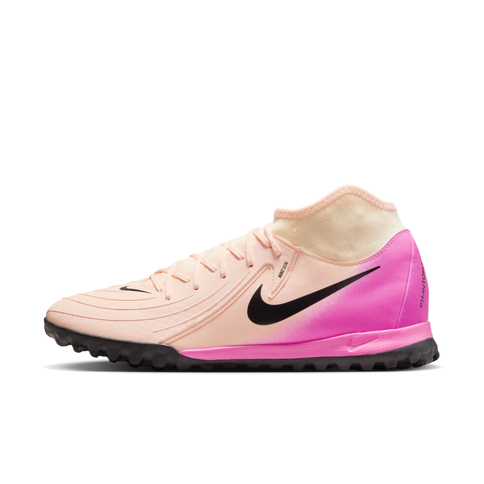 Nike Phantom Luna II Academy TF Turf Soccer Shoes - Crimson Tint/Black-Pink Blast