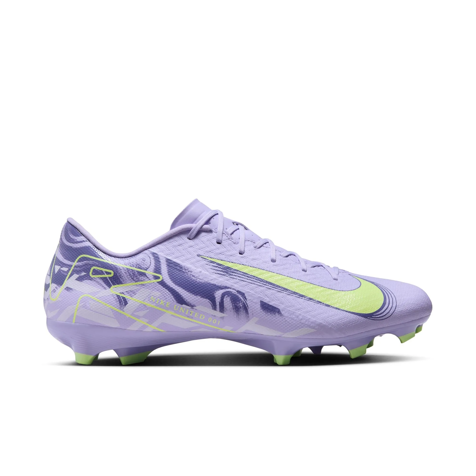 Nike Zoom Mercurial Vapor 16 Academy NU1 FG Firm Ground Soccer Cleats- Purple Agate/ Barely Volt