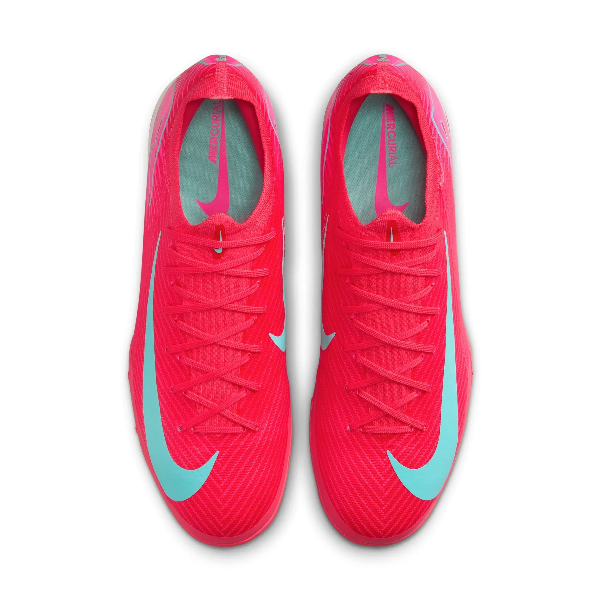 Nike Zoom Mercurial Vapor 16 Pro TF Turf Soccer Shoes - Ember Glow/Aurora Green