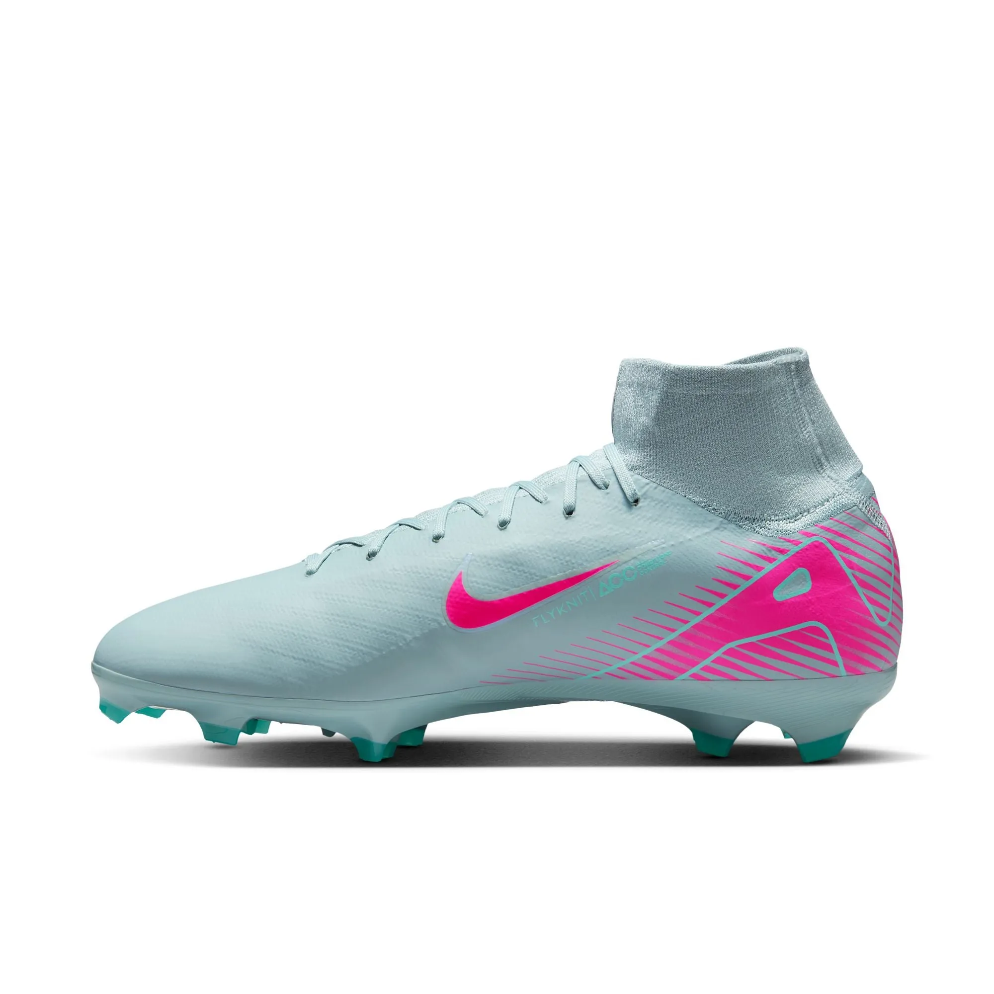 Nike Zoom Superfly 10 PRO FG Firm Ground Soccer Cleats - Ocean Cube/ Pink Blast