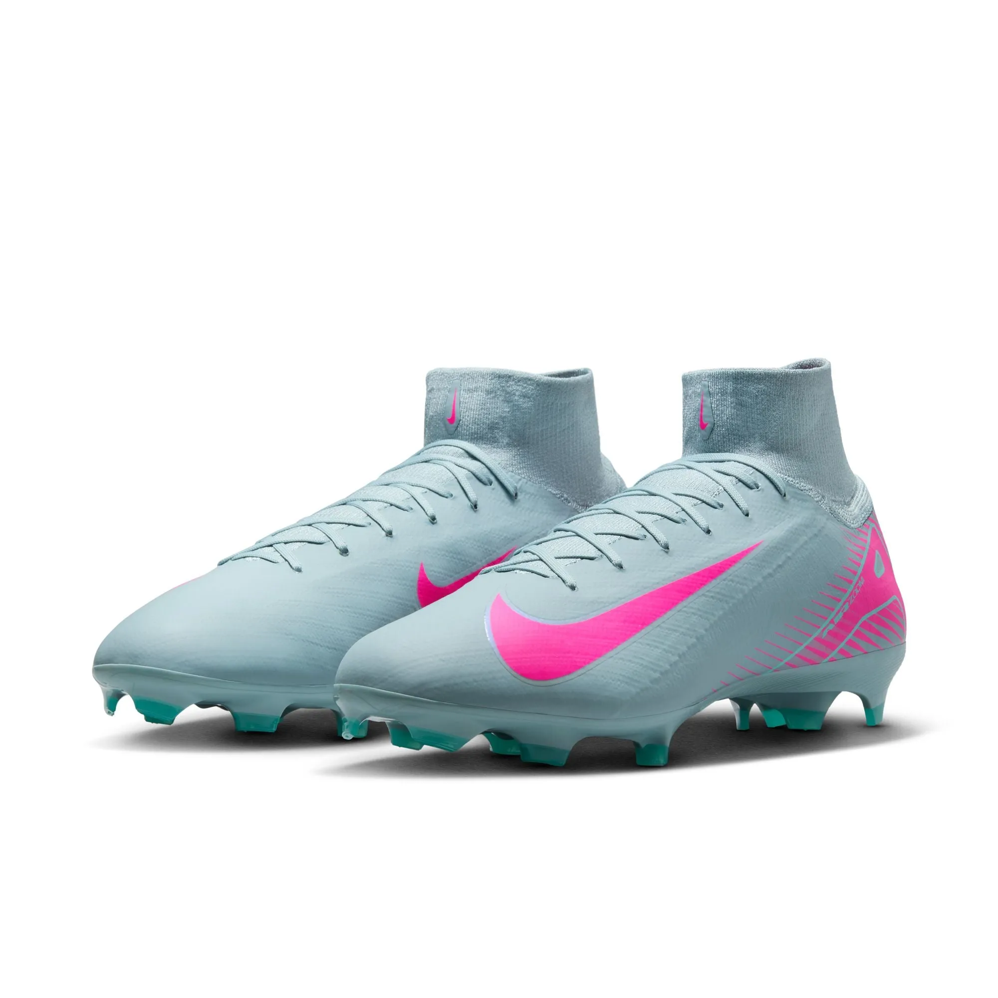 Nike Zoom Superfly 10 PRO FG Firm Ground Soccer Cleats - Ocean Cube/ Pink Blast