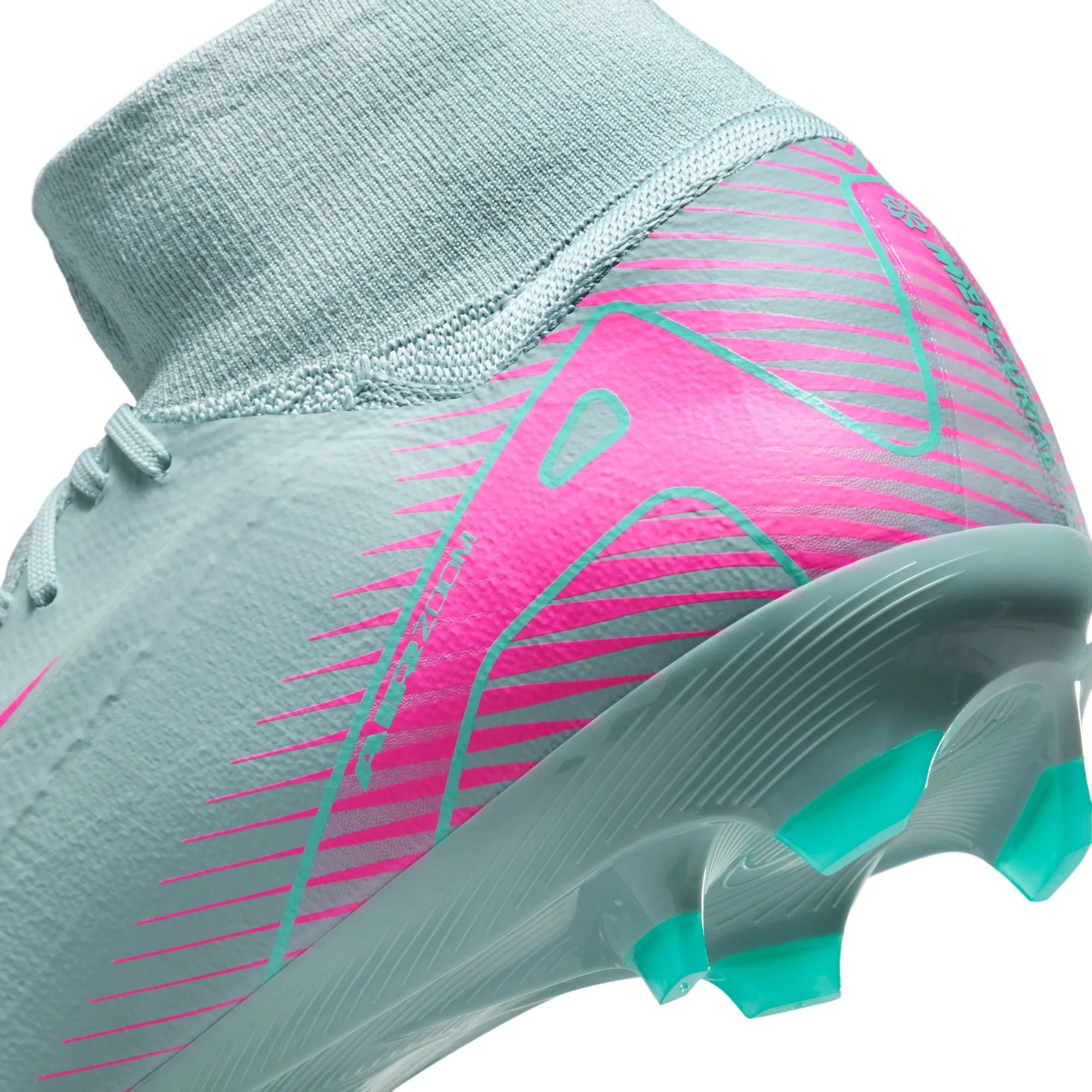 Nike Zoom Superfly 10 PRO FG Firm Ground Soccer Cleats - Ocean Cube/ Pink Blast