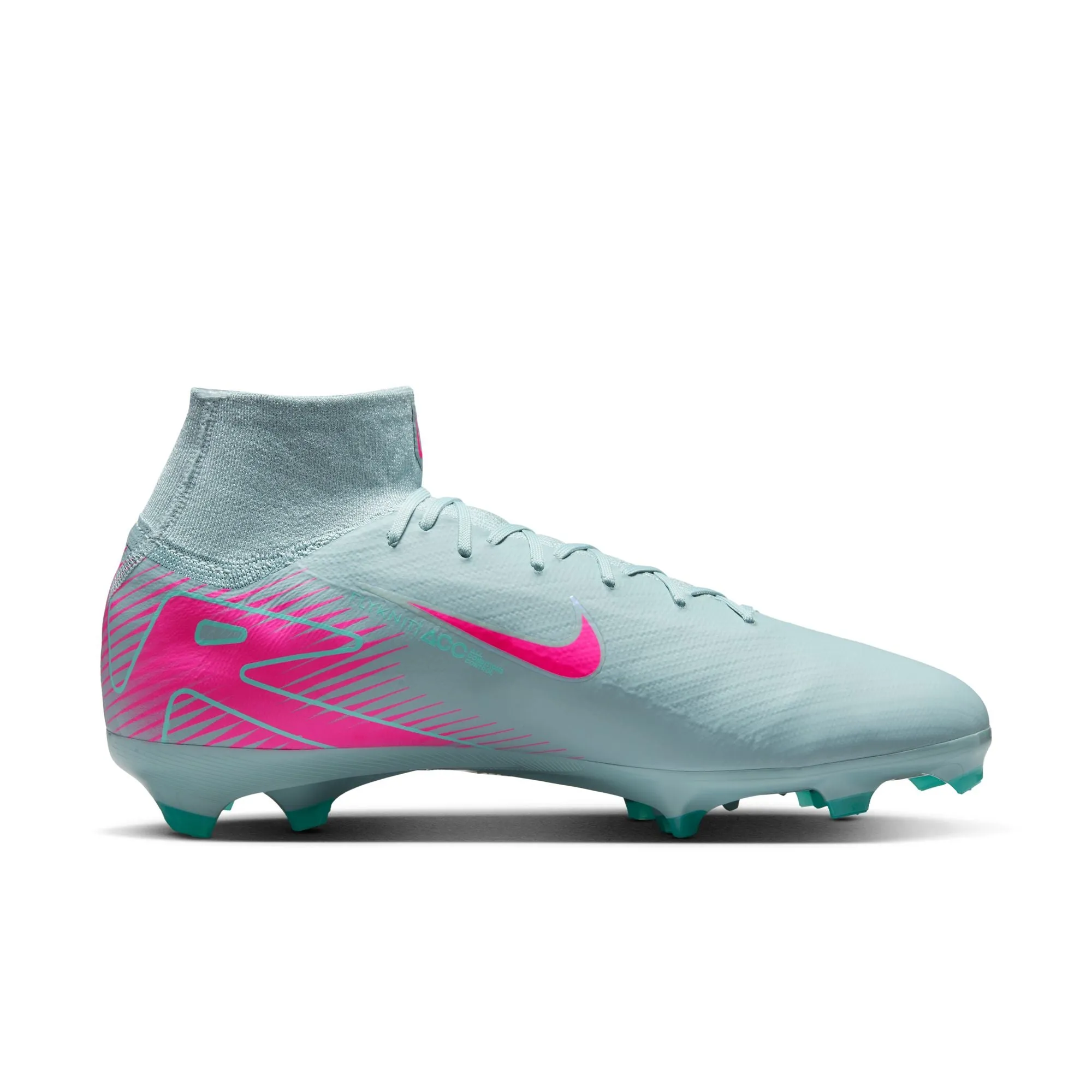 Nike Zoom Superfly 10 PRO FG Firm Ground Soccer Cleats - Ocean Cube/ Pink Blast