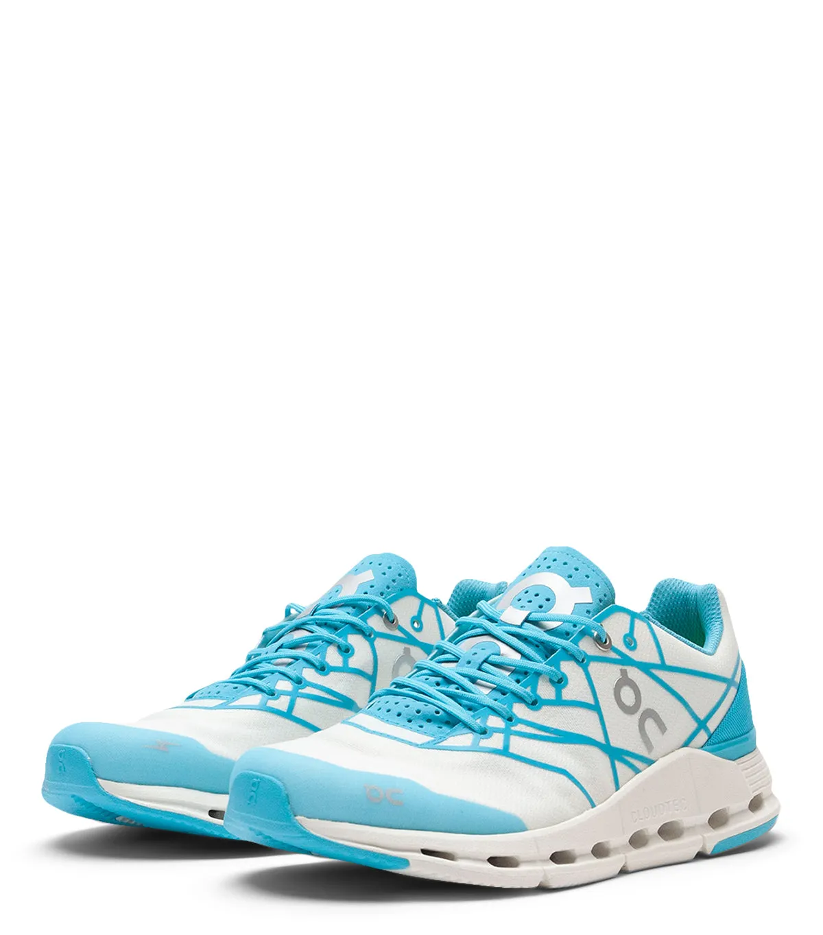 On Women's Cloudnova Z5 White Cyan