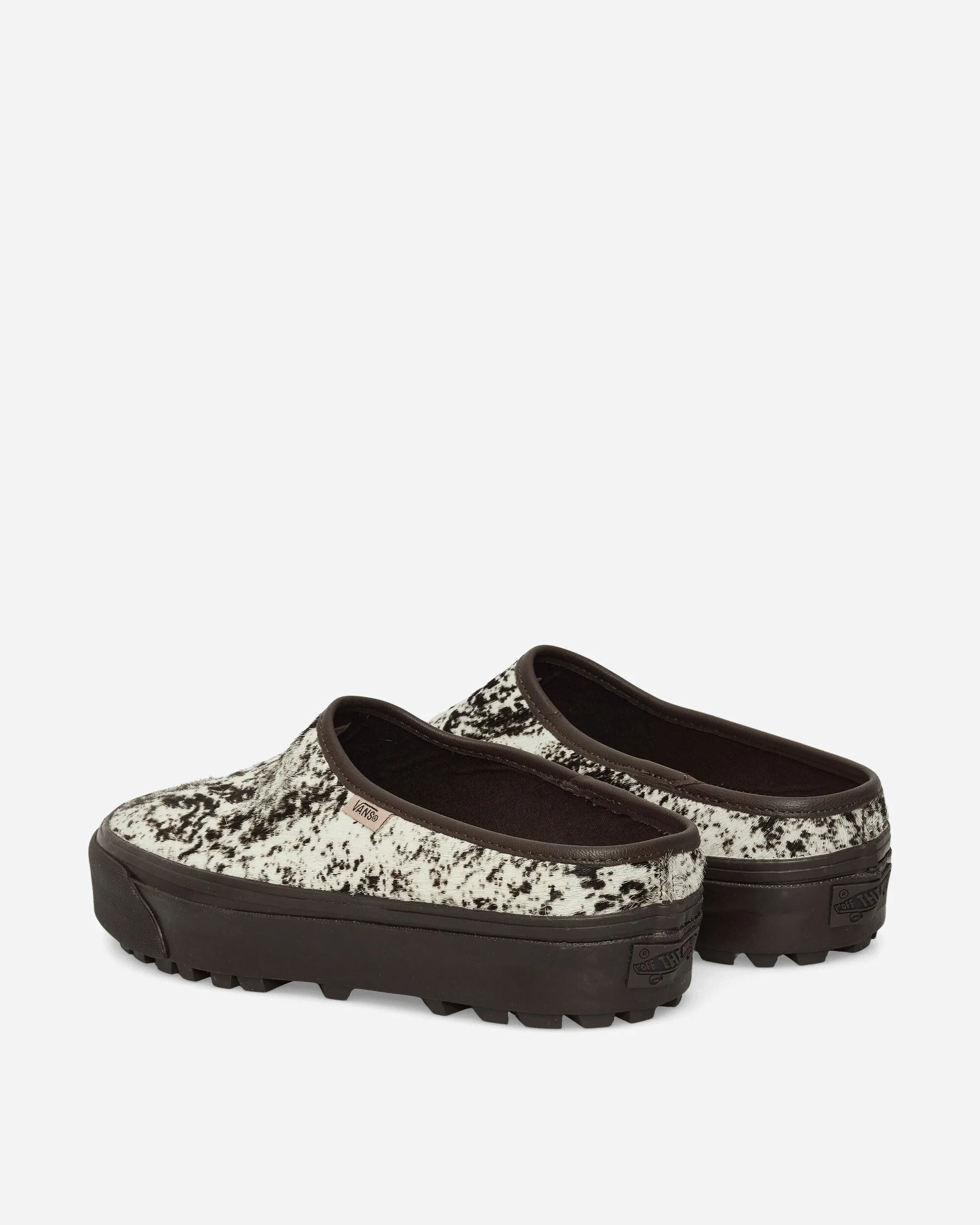 Premium Style 17 Pony Hair Mules Chocolate Plum