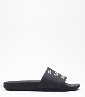 Rick Owens DRKSHDW Rubber Slide Milk Black