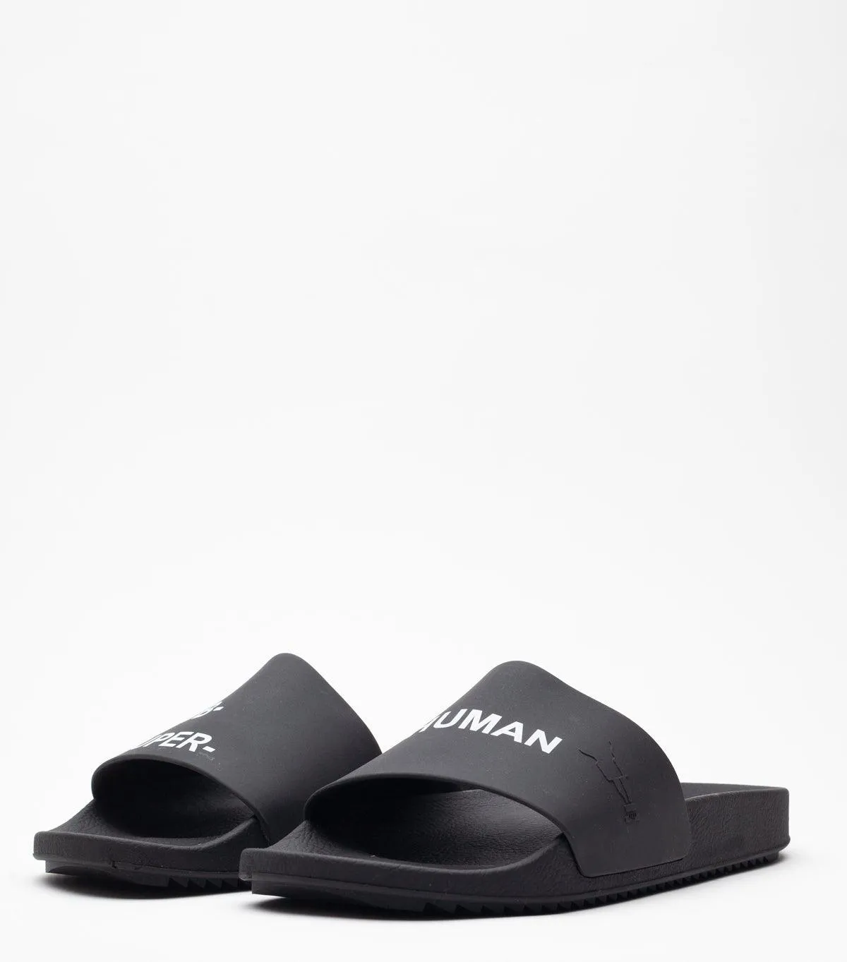 Rick Owens DRKSHDW Rubber Slide Milk Black