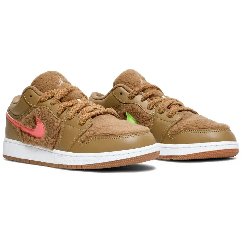 Shoes Nike Nike Air Jordan 1 Low Utility GS 'Teddy Bear'