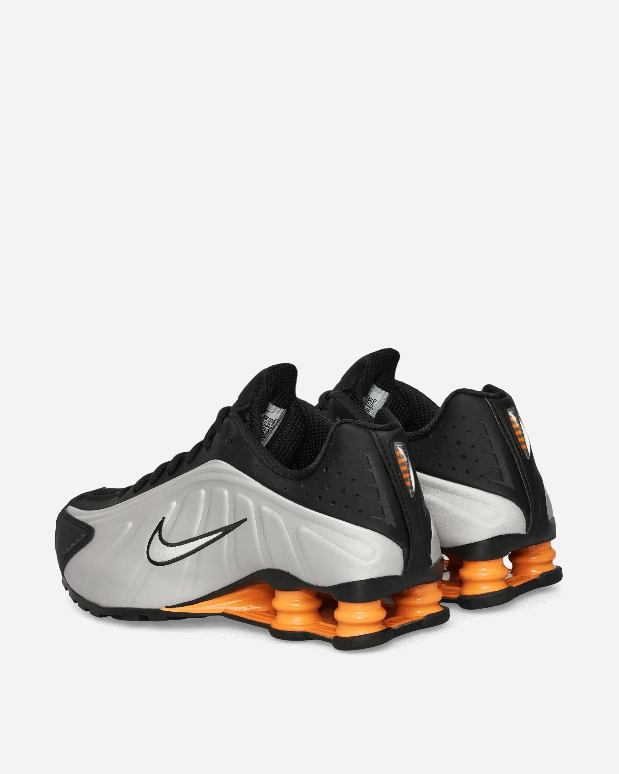 Shox R4 Sneakers Metallic Silver / Black / Bright Mandarin