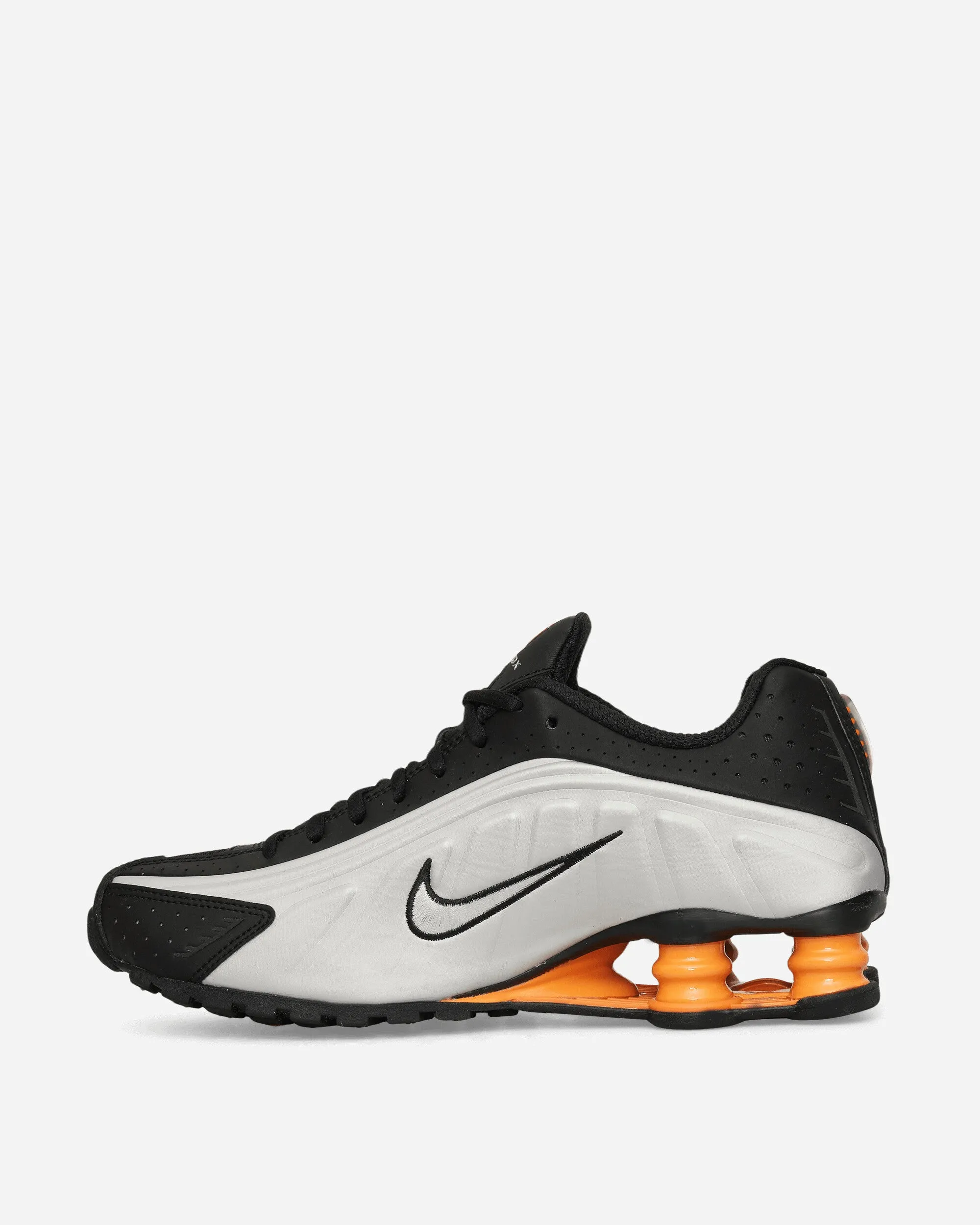 Shox R4 Sneakers Metallic Silver / Black / Bright Mandarin