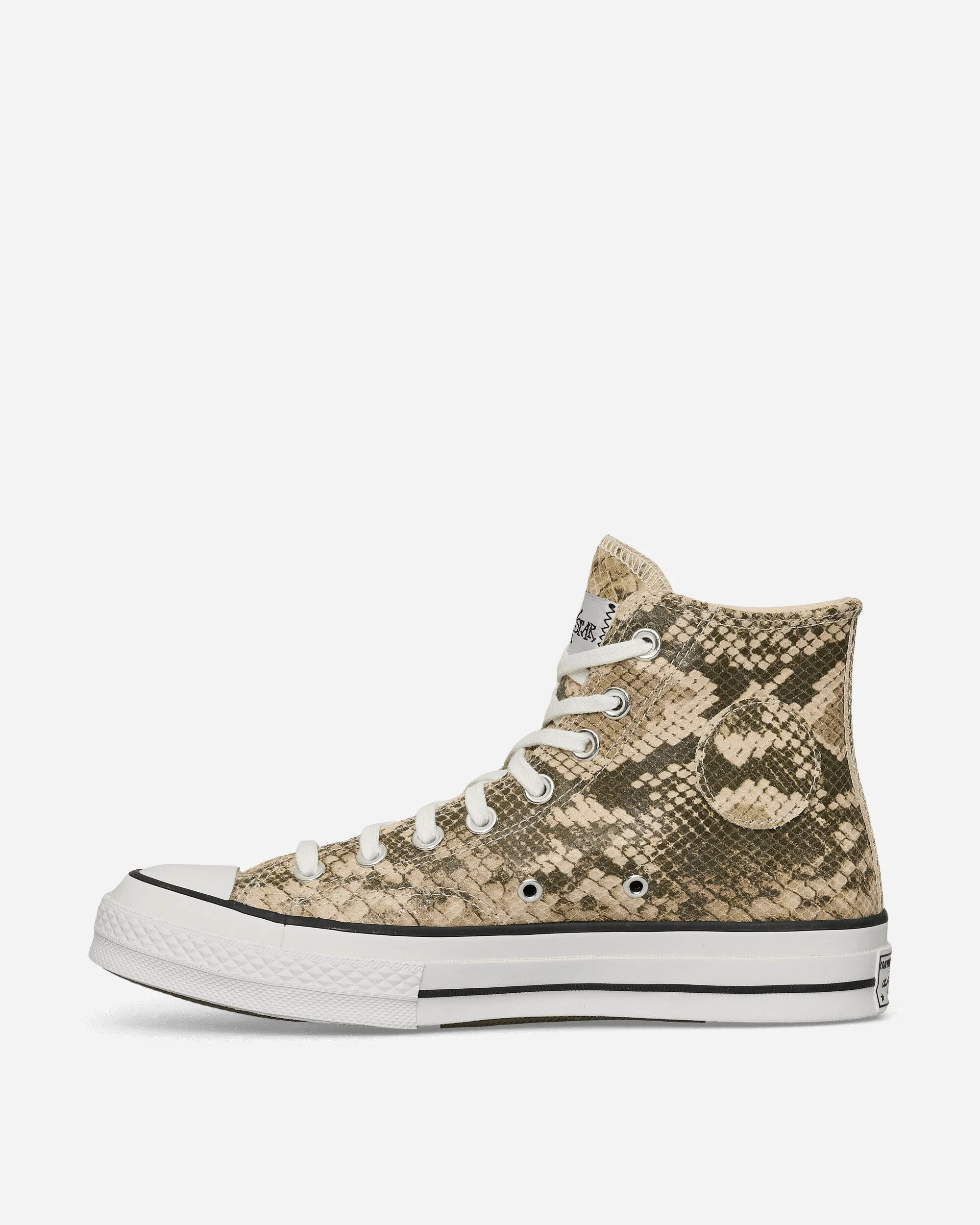 Stssy Chuck 70 Snakeskin Sneakers Grey / Black / Egret