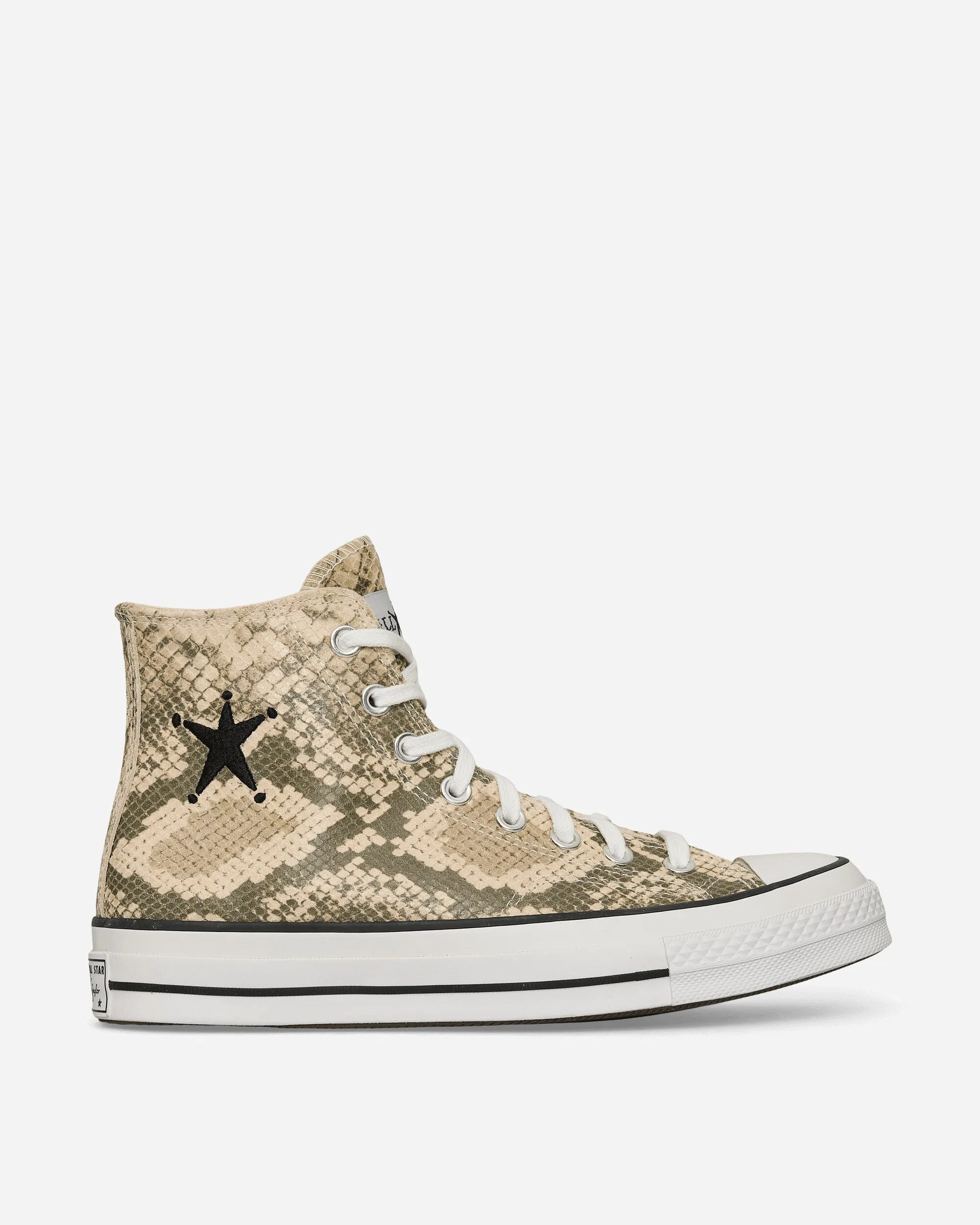 Stssy Chuck 70 Snakeskin Sneakers Grey / Black / Egret