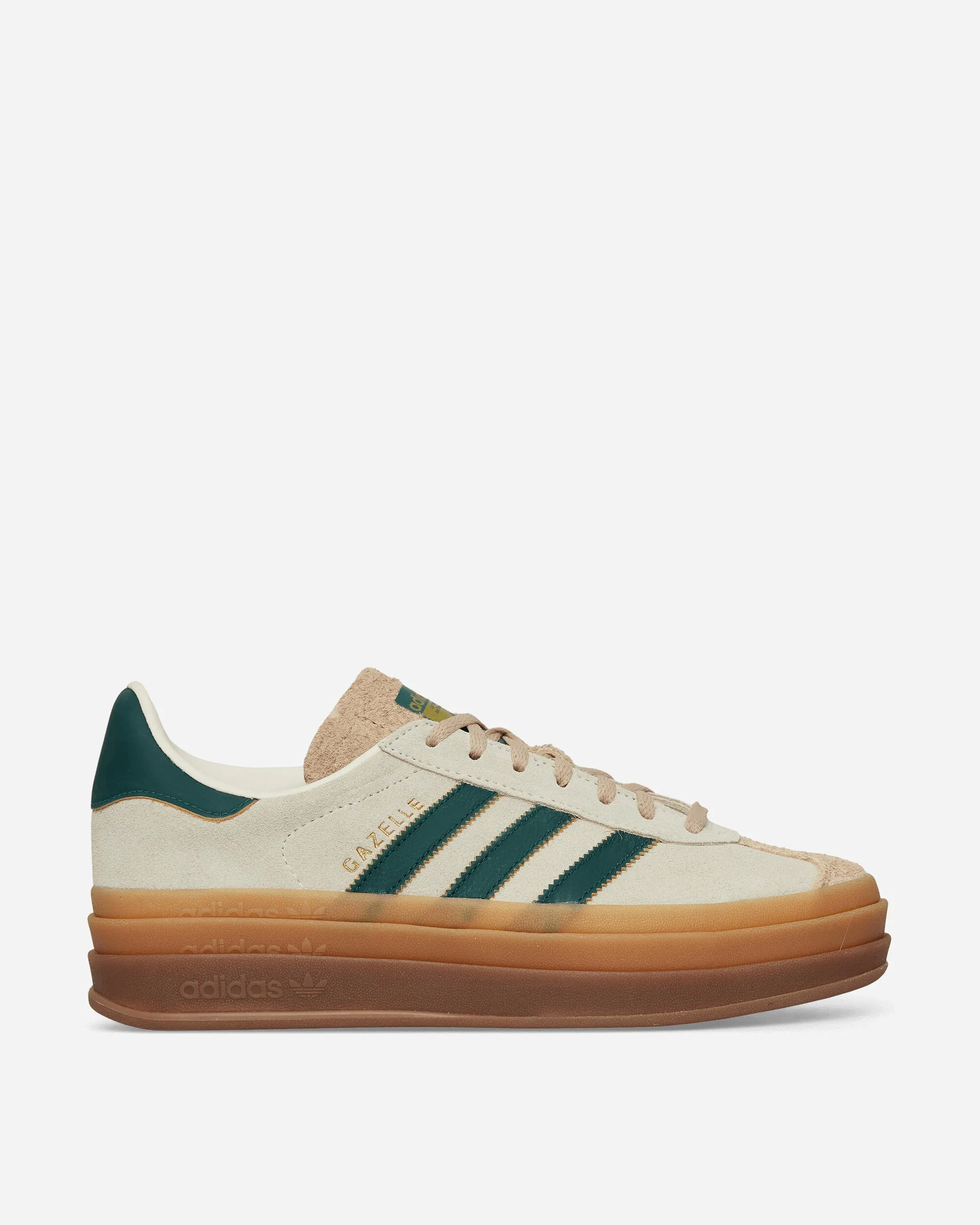 Women's Gazelle Bold Sneakers Cream White / Collegiate Green