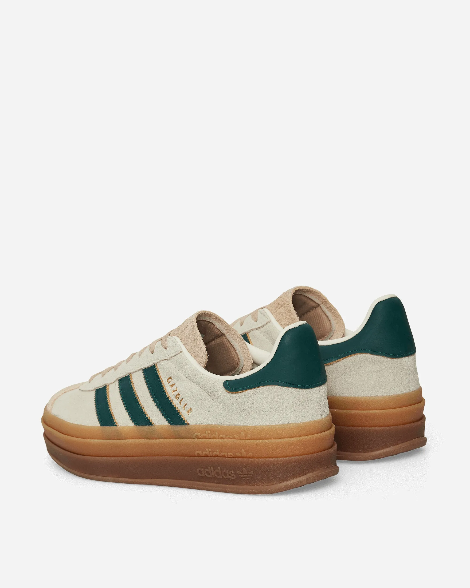 Women's Gazelle Bold Sneakers Cream White / Collegiate Green