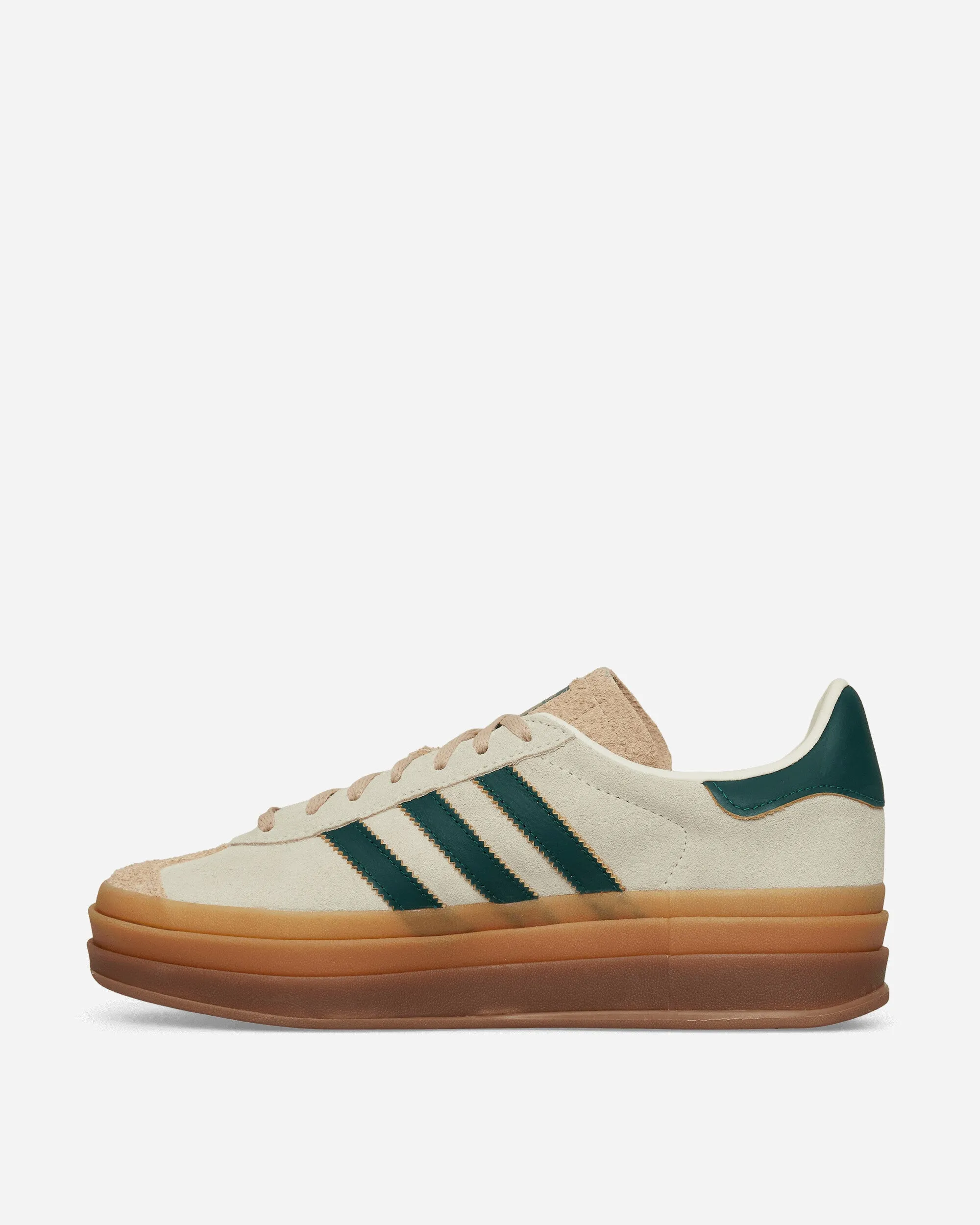 Women's Gazelle Bold Sneakers Cream White / Collegiate Green