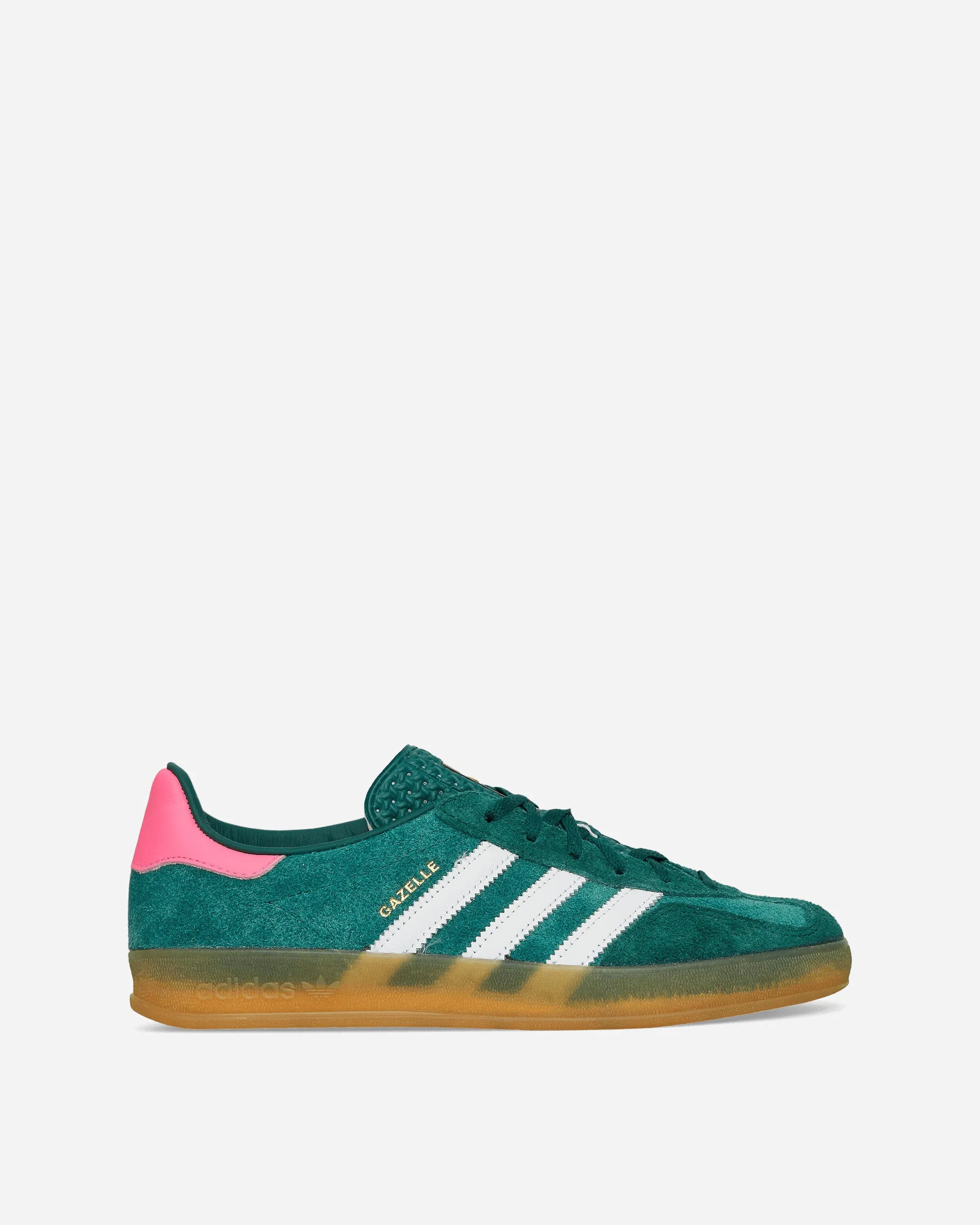 Women's Gazelle Indoor Sneakers Collegiate Green / Cloud White / Lucid Pink